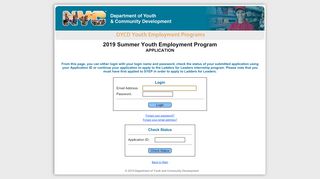 
                            5. Summer Youth Employment Program 2019 Application