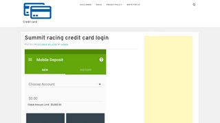 
                            5. Summit racing credit card login - Credit card