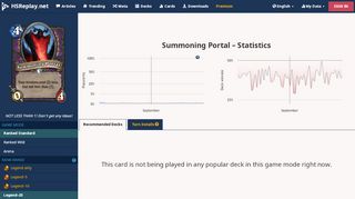 
                            5. Summoning Portal - Hearthstone Card Statistics - HSReplay.net