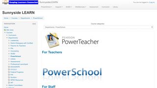 
                            3. SunnysideLEARN: PowerSchool