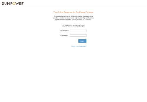 
                            4. SunPower Portal Login