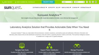 
                            8. Sunquest Analytics | Sunquest - Sunquest Information Systems