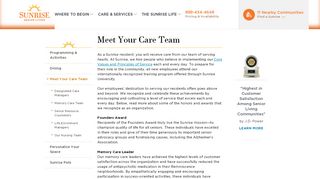 
                            9. Sunrise Care Team | Sunrise Senior Living