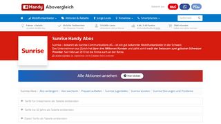 
                            8. Sunrise » Mobile Abos im Überblick » Handy …