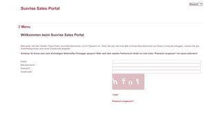 
                            3. Sunrise Sales Portal