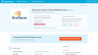 
                            8. SunTrust Custom Choice Student Loan Reviews (Aug. 2019) | Private ...