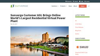 
                            9. Sunverge Customer AGL Brings Online World’s Largest ...