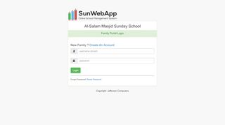 
                            6. SunWeb - School Management Software Login