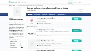 
                            1. Sunworldpictures.com Coupons & Promo Codes August 2019 …