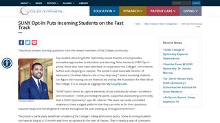 
                            3. SUNY Opt-In Puts Incoming Students on the Fast Track – SUNY ...