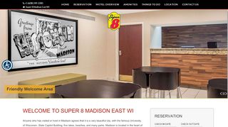 
                            9. Super 8 Hotel in Madison East, Madison WI Hotel.