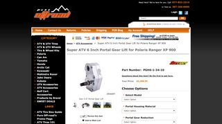 
                            4. Super ATV 6 inch Portal Gear Lift for Polaris Ranger 570 / 900 / 1000