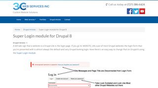 
                            6. Super Login module for Drupal 8 | 3C Web Services of Tampa Bay