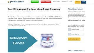 
                            6. Superannuation - Jagoinvestor