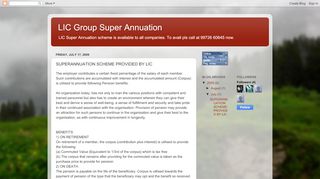 
                            4. SUPERANNUATION SCHEME PROVIDED BY LIC - LIC Group Super ...