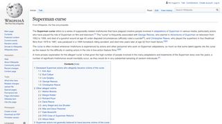 
                            7. Superman curse - Wikipedia