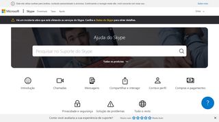 
                            6. Suporte do Skype para o Todos os produtos - support.skype.com