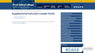 
                            4. Supplemental Instruction Leader Portal at RVC - Rock Valley College