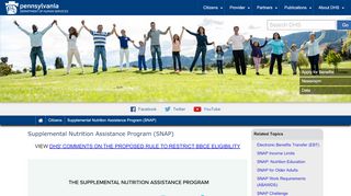 
                            4. Supplemental Nutrition Assistance Program (SNAP) - PA DHS