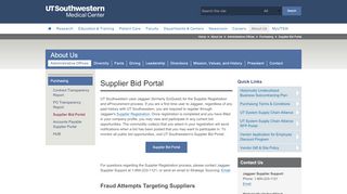 
                            5. Supplier Bid Portal: Purchasing - UT Southwestern, Dallas, TX