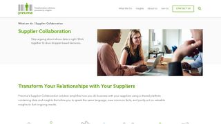 
                            1. Supplier Collaboration - Precima