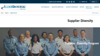 
                            7. Supplier Diversity Program - Allied Universal