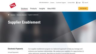 
                            5. Supplier Enablement | Electronic Payments | Solutions | WEX Inc.