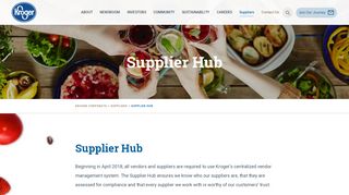 
                            2. Supplier Hub - The Kroger Co.