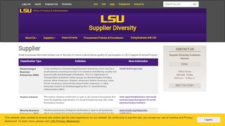 
                            5. Supplier | LSU Supplier Diversity - Louisiana State University