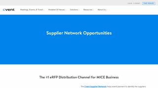 
                            4. Supplier Network Opportunities | Cvent