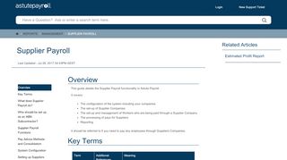 
                            5. Supplier Payroll - Astute Payroll
