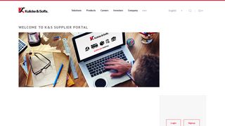 
                            1. Supplier Portal - K&S