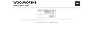 
                            7. Supplier Portal (PROD) - Woolworths.co.za