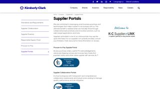 
                            9. Supplier Portals - Kimberly-Clark