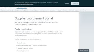 
                            4. Supplier procurement portal | Jisc