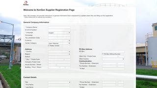 
                            5. Supplier Registration - KenGen