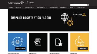 
                            10. Supplier Registration / Login - debswana.com