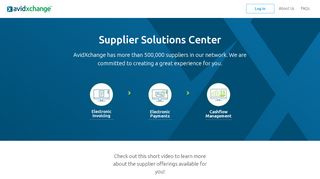 
                            2. Supplier Solutions Center | AvidXchange