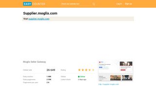 
                            8. Supplier.moglix.com: Moglix Seller Gateway - Easy Counter