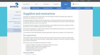 
                            1. Suppliers and contractors - Jemena