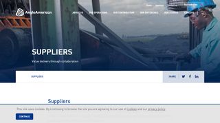 
                            3. Suppliers – Anglo American South Africa