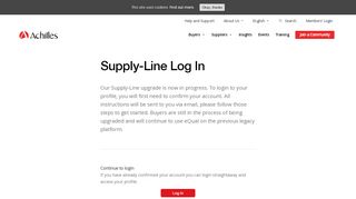 
                            4. Supply-Line Log In - Achilles | Achilles