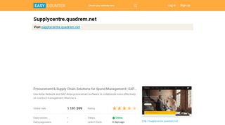 
                            9. Supplycentre.quadrem.net: Procurement & Supply Chain ...