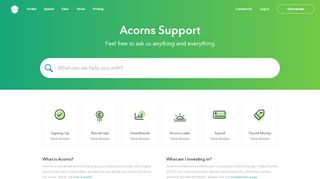 
                            1. Support | Acorns