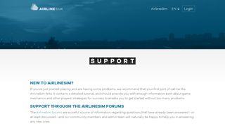 
                            9. Support — AirlineSim