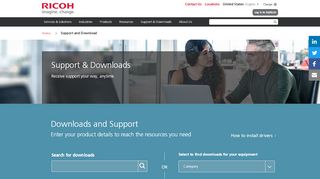 
                            6. Support and Downloads - ricoh-usa.com