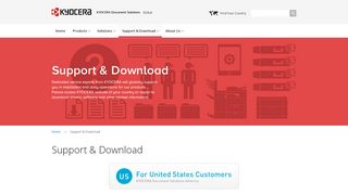 
                            3. Support & Download | KYOCERA Document Solutions