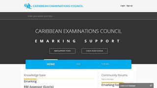 
                            3. Support : E-marking Portal - CXC