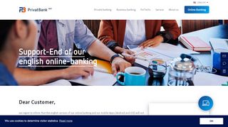 
                            1. Support-End of our english online-banking portal ...