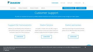 
                            4. Support for customers | Daikin